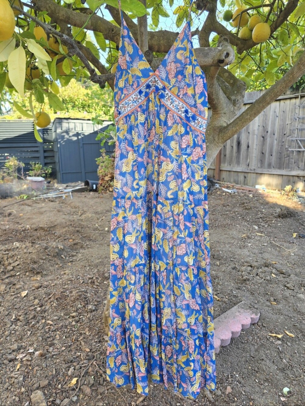 Anthropologie Tiered Maxi Dress Boho Ethereal Free SpiritVerb by Pallavi Singhee